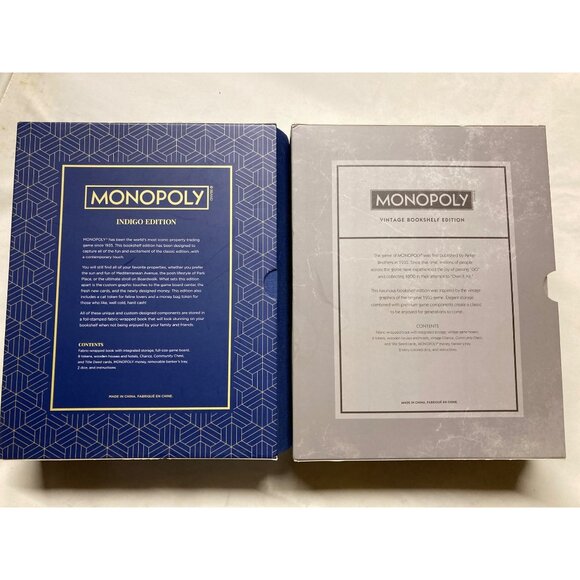 WS Game Company Monopoly Bookshelf Edition X 2 Lot - Brand New - Picture 3 of 3